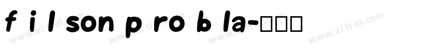 f i l son p ro b la字体转换